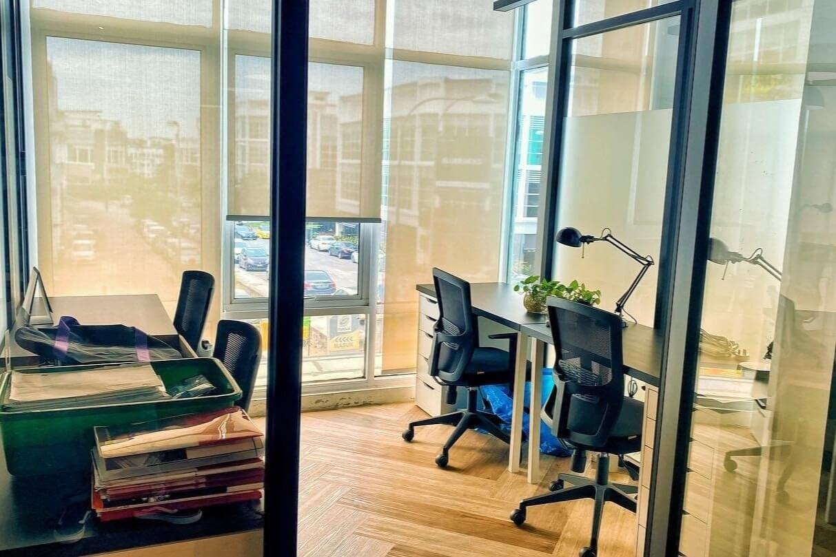 Renting a private office in a co-working space